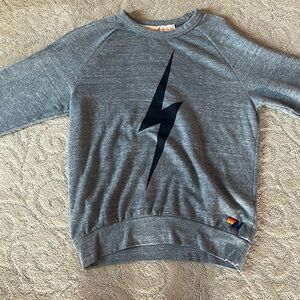 Gray aviator nation crewneck